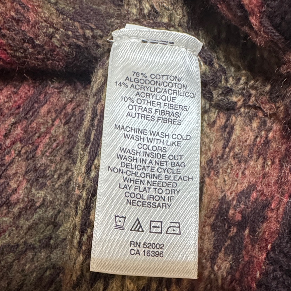 NWT DKNY Earth Tone Multi Colored Cardigan - Picture 5 of 5